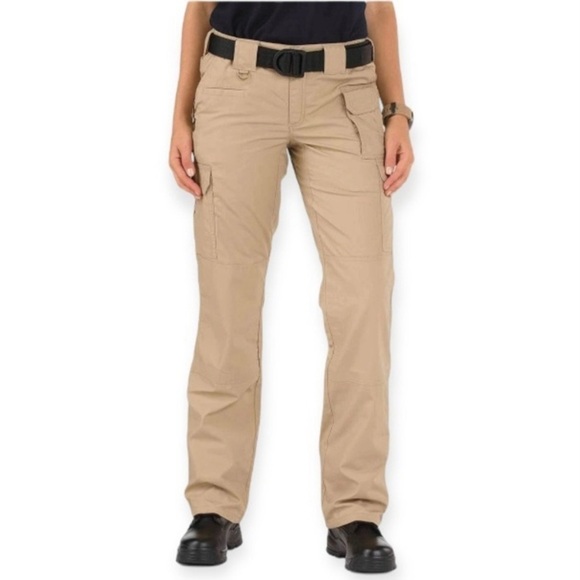 5.11 Tactical 8 Women's Taclite Pro Cargo Pants Rip Stop Style 64360 Beige Tan - Picture 1 of 13
